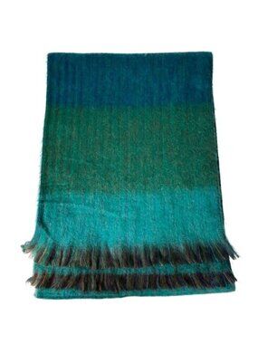 Pokoloko Sea Green Mood Seamless Alpaca Rectangle Scarf